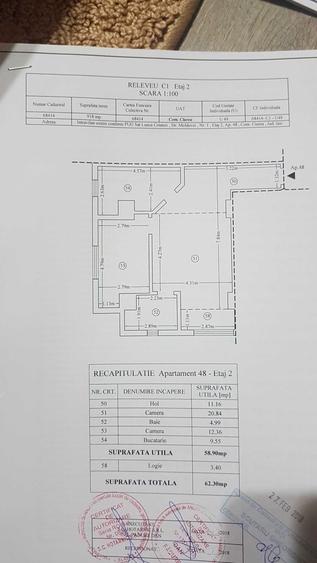 Apartament cu 2 camere decomandat în Lunca Cetățuii