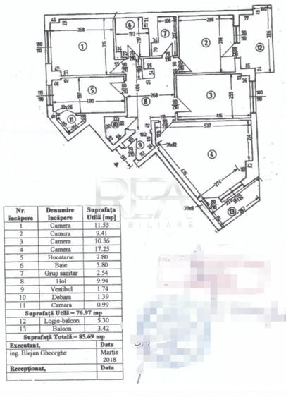 Apartament cu 4 camere decomandat în Grivița