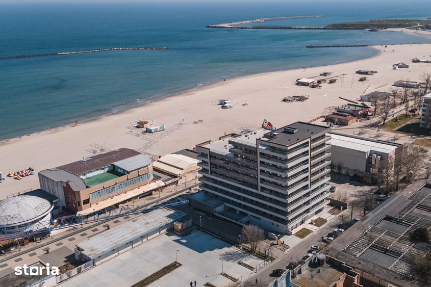 STUDIO CU DORMITOR SEPARAT - MOBILAT UTILAT LUX- SOLID SEA VIEW PERLA - 9