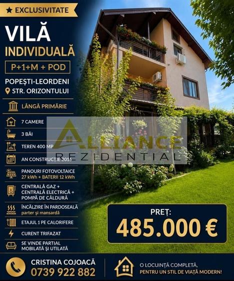 Casă individuală cu 7 camere decomandat cu Canalizare în Central