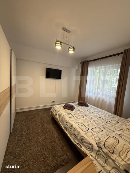 Apartament cu 3 camere decomandat, mobilat în Central