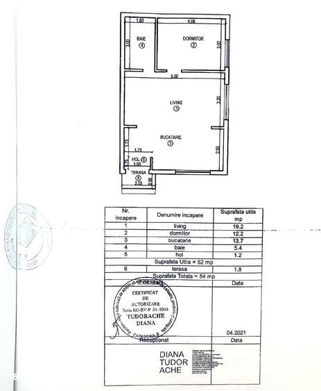 Apartament cu 2 camere, mobilat în Sânpetru