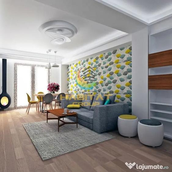 Apartament cu 3 camere semidecomandat în Central