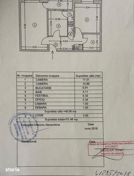 Apartament cu 2 camere decomandat în Eminescu