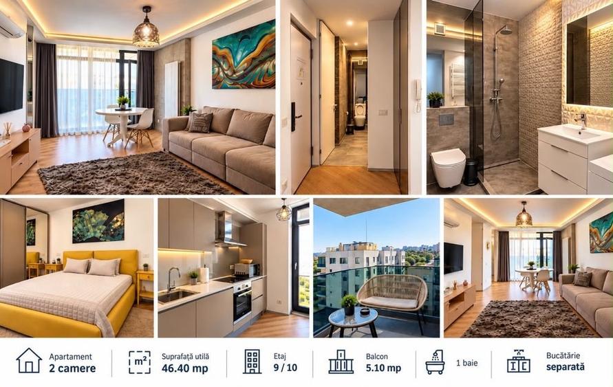 Apartament cu 2 camere decomandat în Central