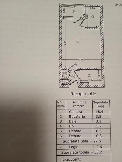 Garsonieră decomandată în Titan