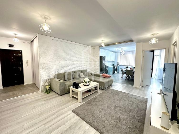 Apartament cu 3 camere semidecomandat, mobilat în Florești