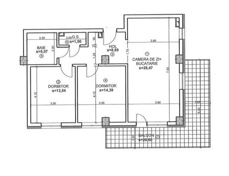 Apartament cu 4 camere în Andrei Mureșanu