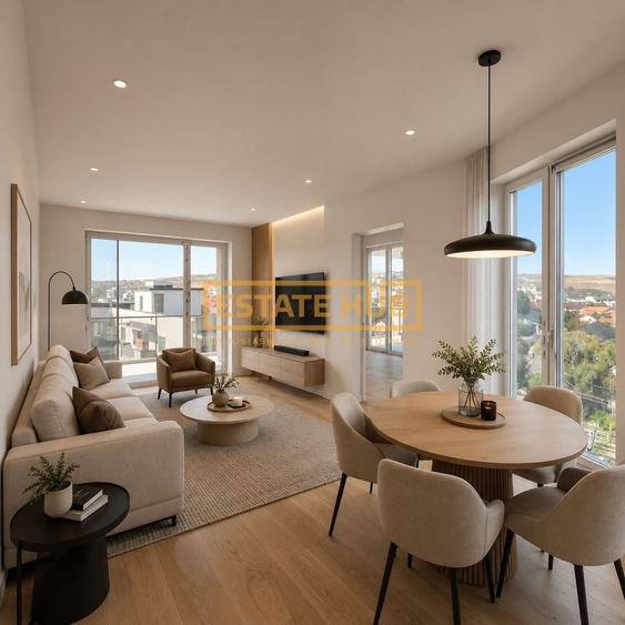 Apartament cu 3 camere semidecomandat în Între Lacuri