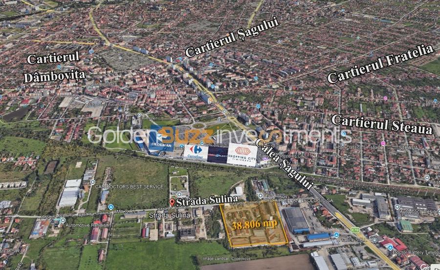 Teren Construcții intravilan de 38806 mp, în Șagului