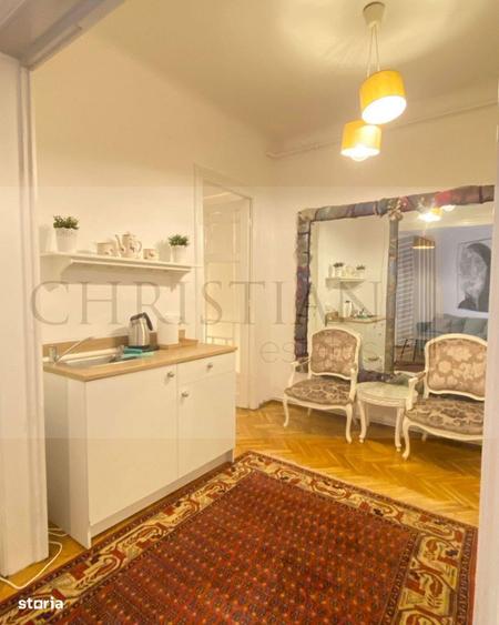 Apartament cu 2 camere semidecomandat, mobilat în Brezoianu