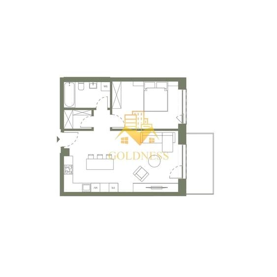 2 camere, SemiCentral, Hexagon, zona Garii, Bloc nou, Prima inchiriere - 4