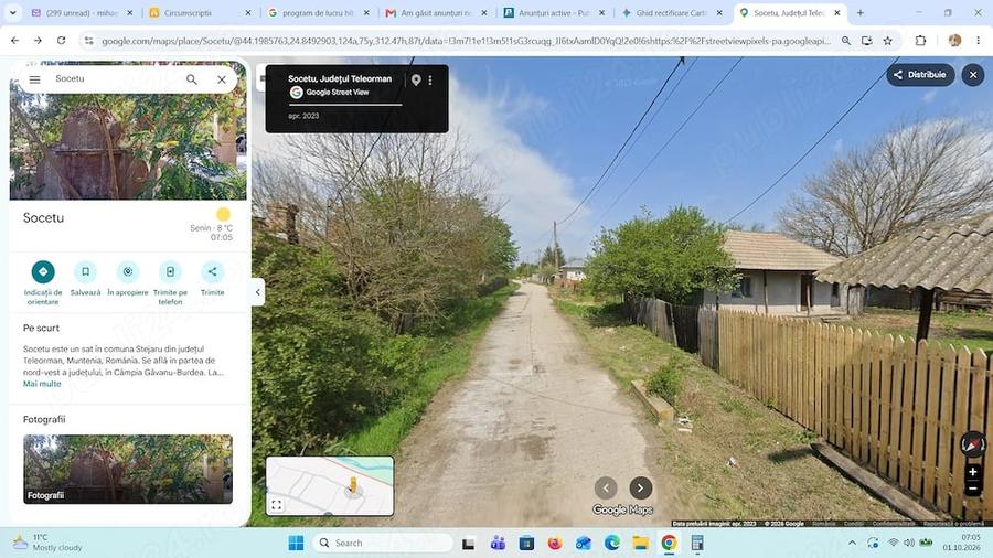 Casă cu Teren 1600 Mp în Socetu
