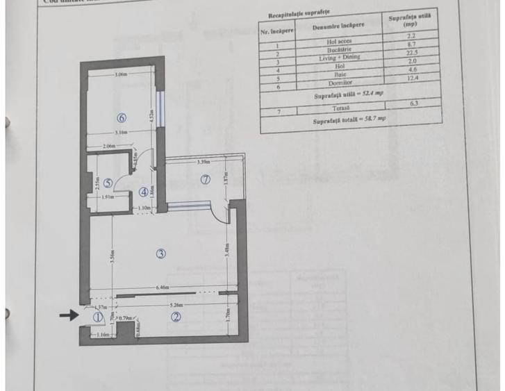 Apartament cu 2 camere, mobilat în Străulești