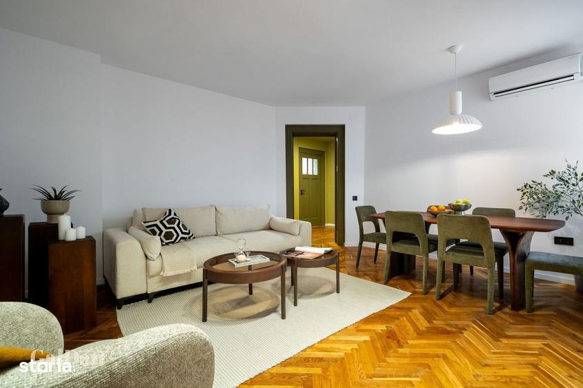 Apartament cu 3 camere, mobilat în Cișmigiu