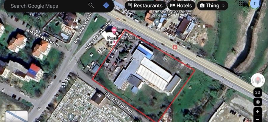 Spațiu industrial, de 1,540 mp, în Podgoria