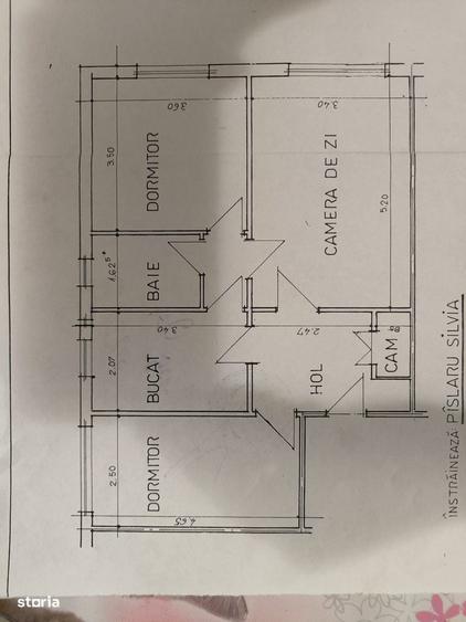 Apartament cu 3 camere decomandat în Nord