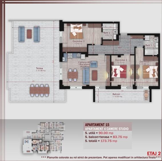 Apartament cu 4 camere decomandat în Theodor Pallady