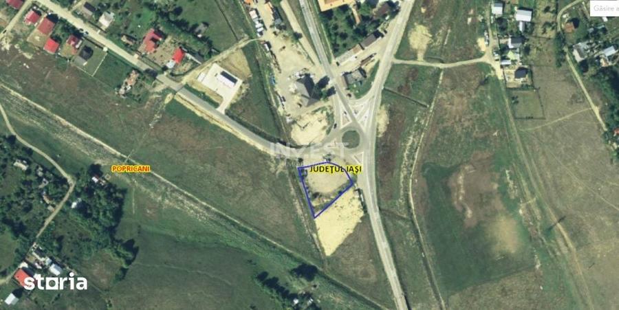 Teren de 1900 mp, în Popricani