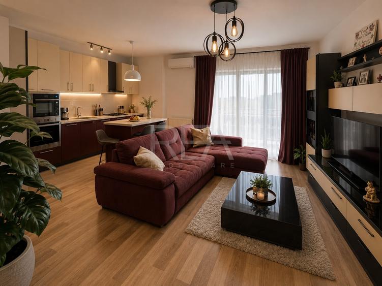 Apartament cu 2 camere decomandat, mobilat în Ozana