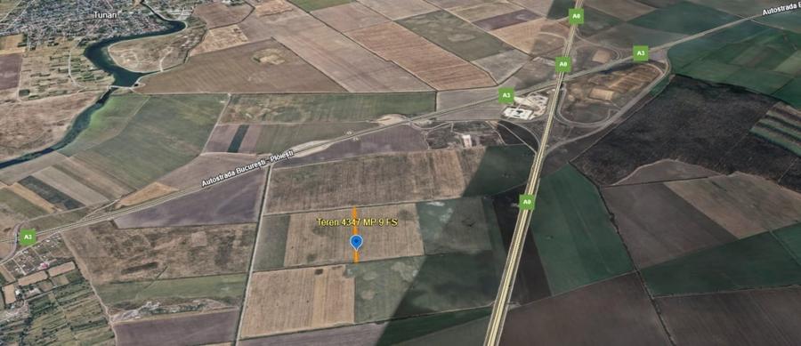 Teren agricol intravilan de 4347 mp, în Ștefăneștii de Jos