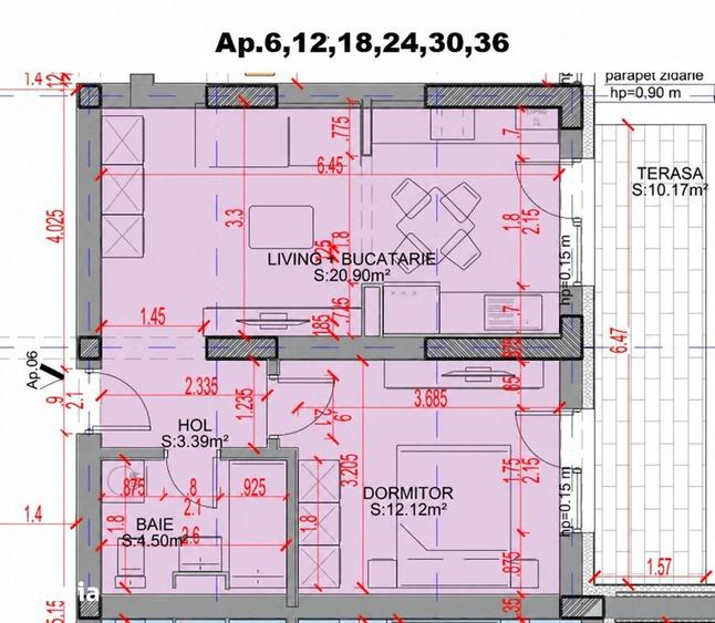 Apartament cu 2 camere în Theodor Pallady