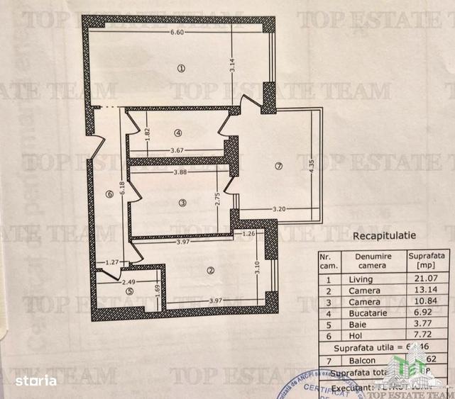 Apartament cu 3 camere, mobilat în Dămăroaia