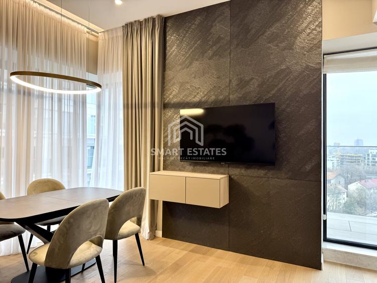 Apartament cu 3 camere, mobilat în Barbu Văcărescu