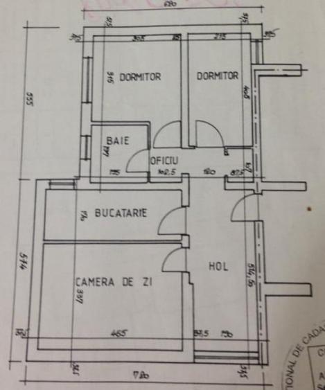 Apartament cu 3 camere semidecomandat în Telecabinei