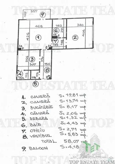Apartament cu 2 camere semidecomandat, mobilat în Baicului