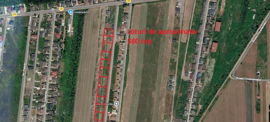 Teren Construcții intravilan de 580 mp, în Vânători