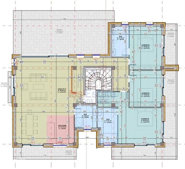 Apartament cu 4 camere în Zona industrială