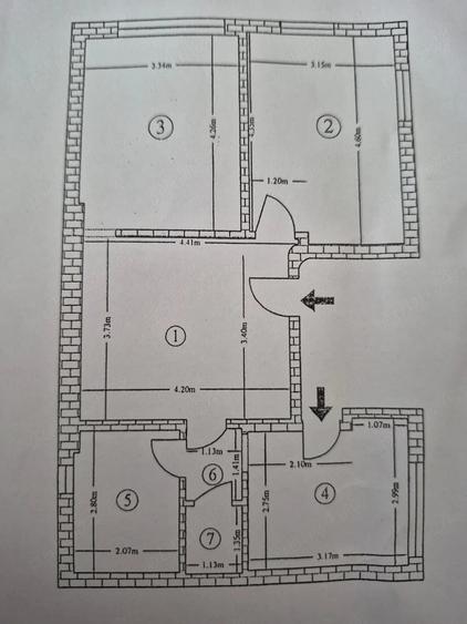 Apartament cu 3 camere semidecomandat în Calea Călărașilor