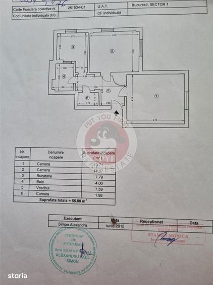 Apartament cu 2 camere decomandat, mobilat în Dorobanți
