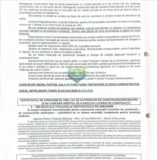 Teren Construcții intravilan de 4624 mp, în Cernica