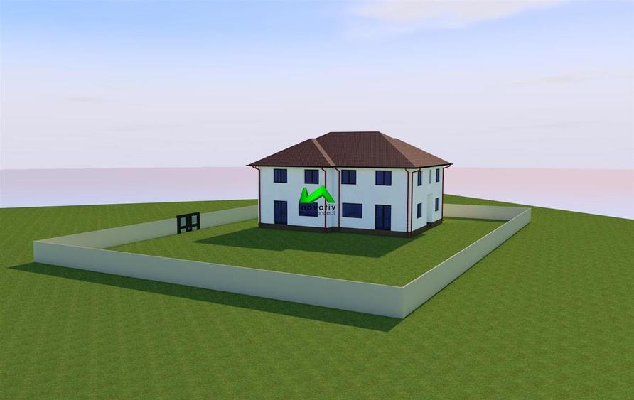 Duplex cu 4 camere cu Teren 420 Mp în Șelimbăr