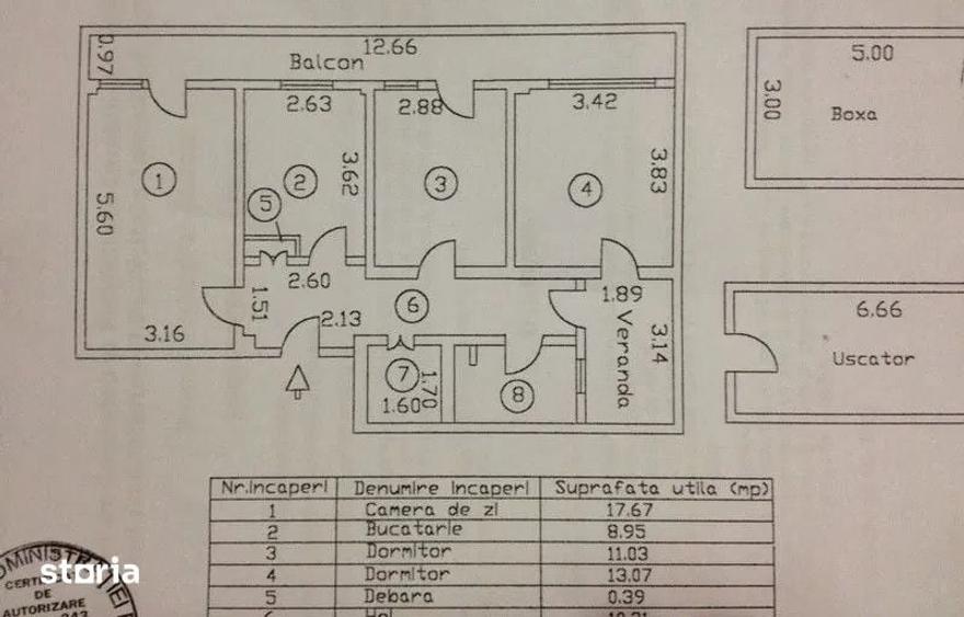 - Apartament 3 camere zona Calarasilor, etaj intermediar, balcon 12mp - 1