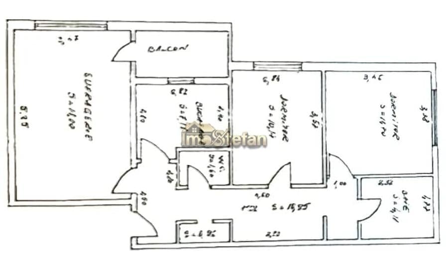 Apartament cu 3 camere decomandat în ICIL