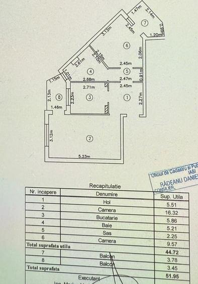 Apartament cu 2 camere decomandat în Alexandru cel Bun