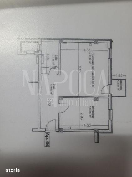Apartament cu 2 camere în Florești — fotografia 1