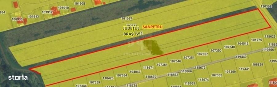 Teren de 17400 mp, în Sânpetru