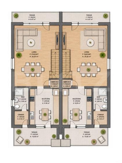Casa semifinisata, 150 mp utili, zona urbanizata, intrare Jucu - 10