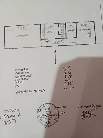 Apartament 2 camere decomandate, 53 mp, zona străzii Arinilor - 9