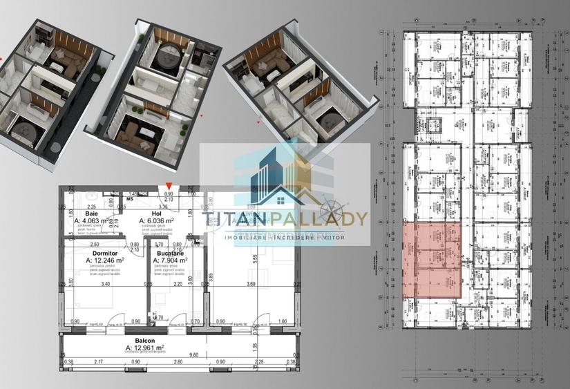 2 Camere - Titan-Pallady-Metrou Teclu -Incalzire Pardoseala - 4