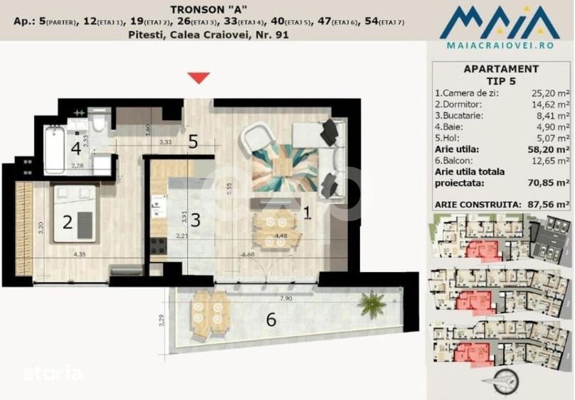 Craiovei | Ap 2 camere | Fond nou 2025 | Etaj 1 | Ideal birou sau rezi - 2