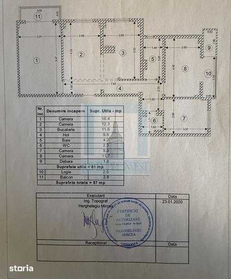 Apartament cu 4 camere decomandat, mobilat în Triaj