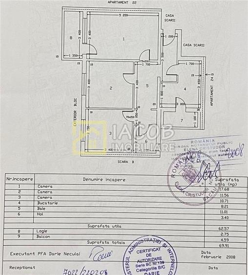 Apartament cu 3 camere decomandat în Alecu Russo
