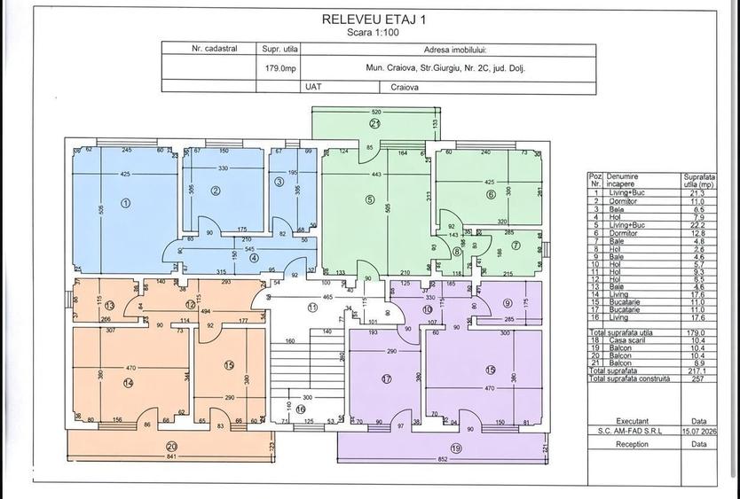 Apartament cu 2 camere decomandat în Brestei