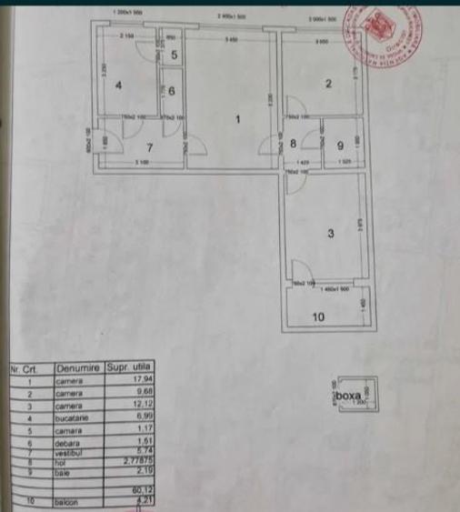 Apartament cu 3 camere semidecomandat în Titan