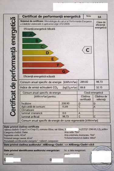 Casă cu 3 camere cu Teren 400 Mp în Glina